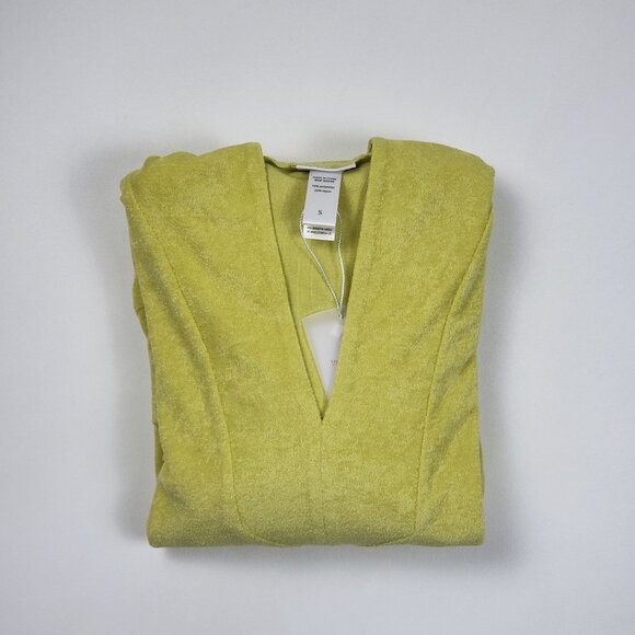 Andie Swim The Hoodie Dress Women's Size Small Honeysuckle Terry Lounge Cover-Up - Picture 15 of 16